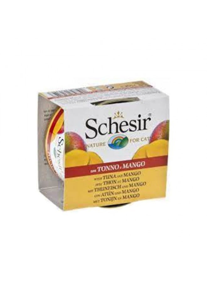 شيسر طعام شيسير الرطب للقطط البالغة مع قطع من التونة والمانجو في الجيلي 4 × 75 غرام - Image 2