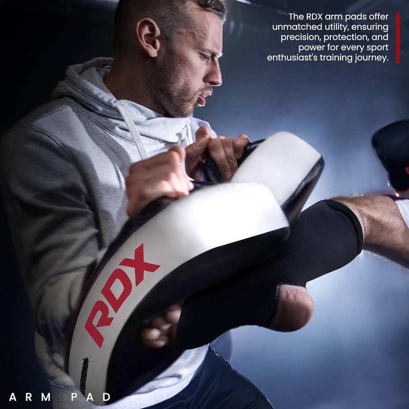 Rdx Muay Thai Pad for Training, Curved Kickboxing Kicking Strike Shield, Coaching Kick Boxing, MMA, Martial Arts, Karate, Taekwondo, Punching, Foot, Knee and Elbow Target (One Pad Only) - Image 5