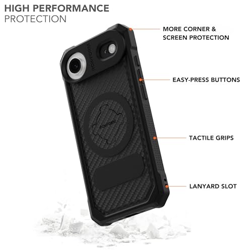 ROKFORM Rugged Case Compatible with iPhone 17 Air Magnetic Cover Black - Image 3