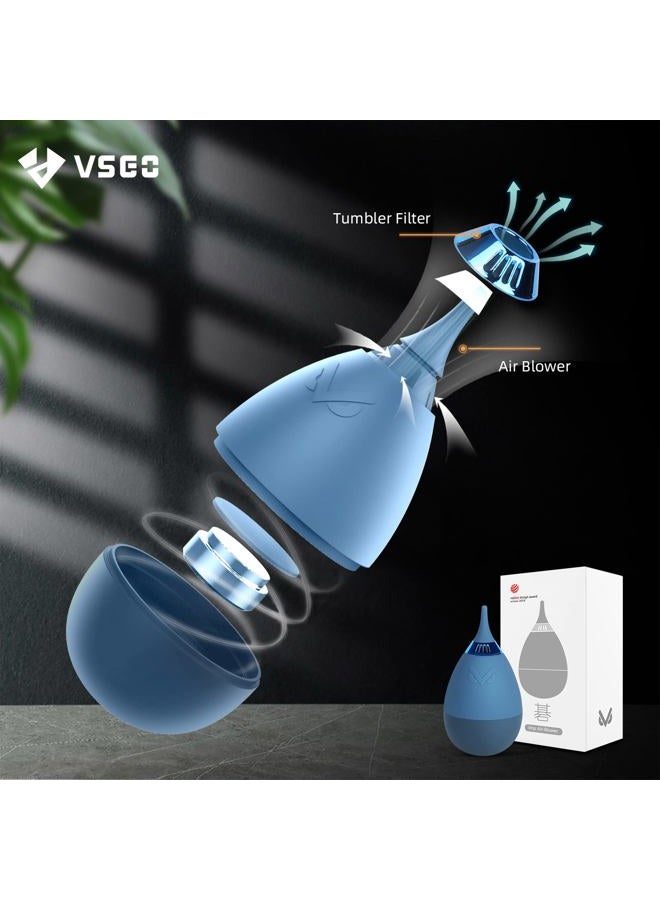 VSGO Camera Air Blower with Filter Compressed Air for for Nikon, Sony, Canon Lens and Sensor Cleaning, Tumbler Design Blue (V-B012E) - Image 2