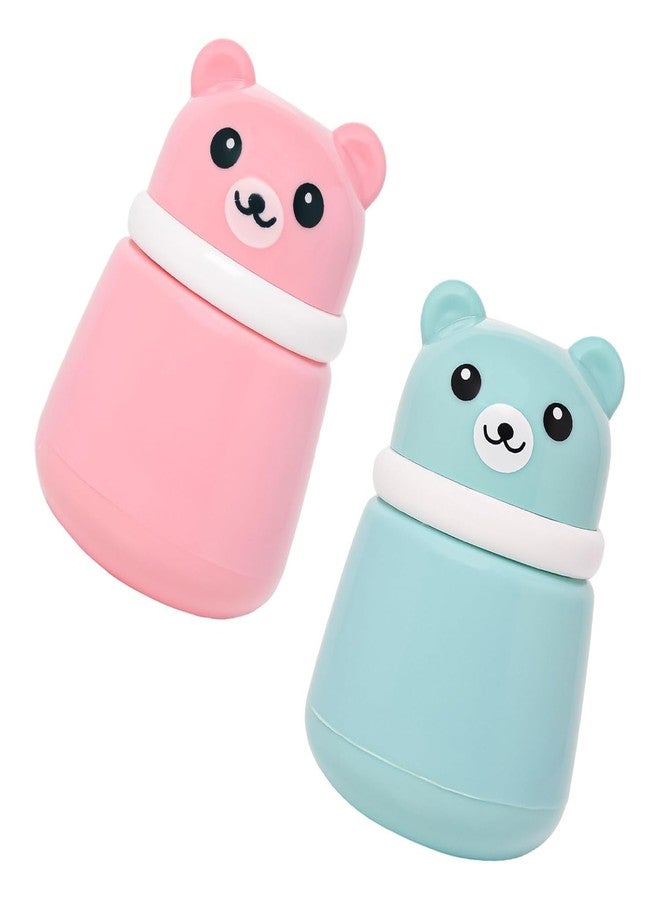TOYPENTER Portable Baby Skin Care Baby Powder Puff With Box Holder Container For New Born Baby Face & Body (Pink & Blue) - Image 1