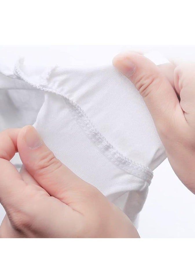 DUNISO 14 Pack Disposable Underwear For Women Cotton Women's Panties Ladies One Time Briefs Suitable For Postpartum Travel (White) - Image 2