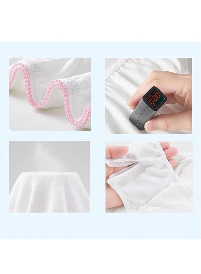 DUNISO 14 Pack Disposable Underwear For Women Cotton Women's Panties Ladies One Time Briefs Suitable For Postpartum Travel (White) - Image 4
