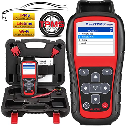 Autel MaxiTPMS TS508WF TPMS Relearn and Reset Tool MX Sensor Programming DTCs Check and Remove Quick and Advance Mode Tire Sensor ID Read and Clone Better TS408 - Image 1