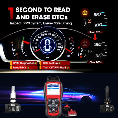 Autel MaxiTPMS TS508WF TPMS Relearn and Reset Tool MX Sensor Programming DTCs Check and Remove Quick and Advance Mode Tire Sensor ID Read and Clone Better TS408 - Image 4