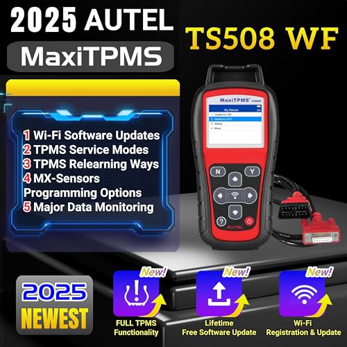Autel MaxiTPMS TS508WF TPMS Relearn and Reset Tool MX Sensor Programming DTCs Check and Remove Quick and Advance Mode Tire Sensor ID Read and Clone Better TS408 - Image 2