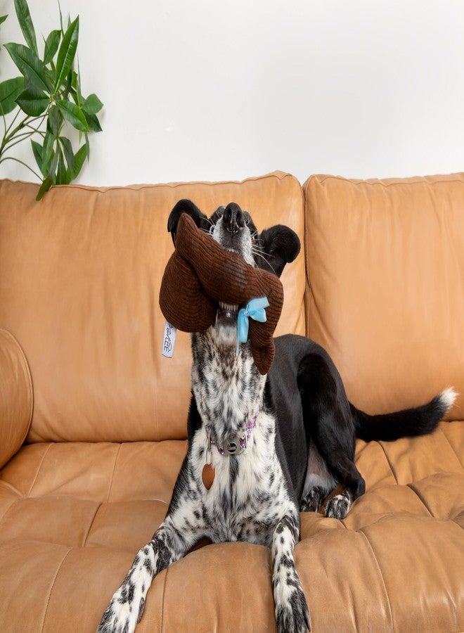 Midlee Plush Chocolate Bunny Easter Dog Toy with Squeaker, Medium to Large, Brown, 9" - Image 5
