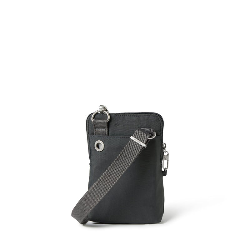 Baggallini womens SecurtexÂ® Anti-theft Activity Crossbody Bag Cross Body, Charcoal, One Size US - Image 4