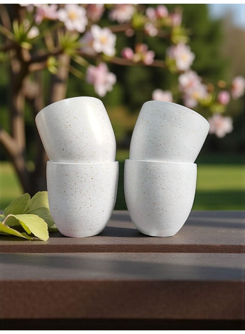 color zone pottery 4 Clay Planting Pots - 10cm Size for Office Decoration, Kitchen Accessories and Home Decor, Fired Clay - Image 1