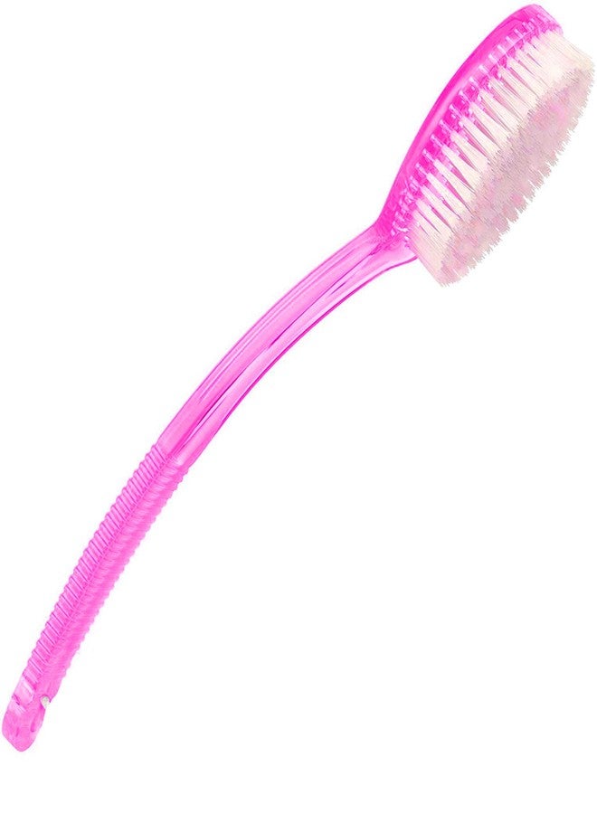 Confidence Bathing Cleaning Body Brush With Long Handle, Body Washing Brush With Soft Nylon Bristles, 50 Gram, Pack Of 1 (Pink) - Image 3