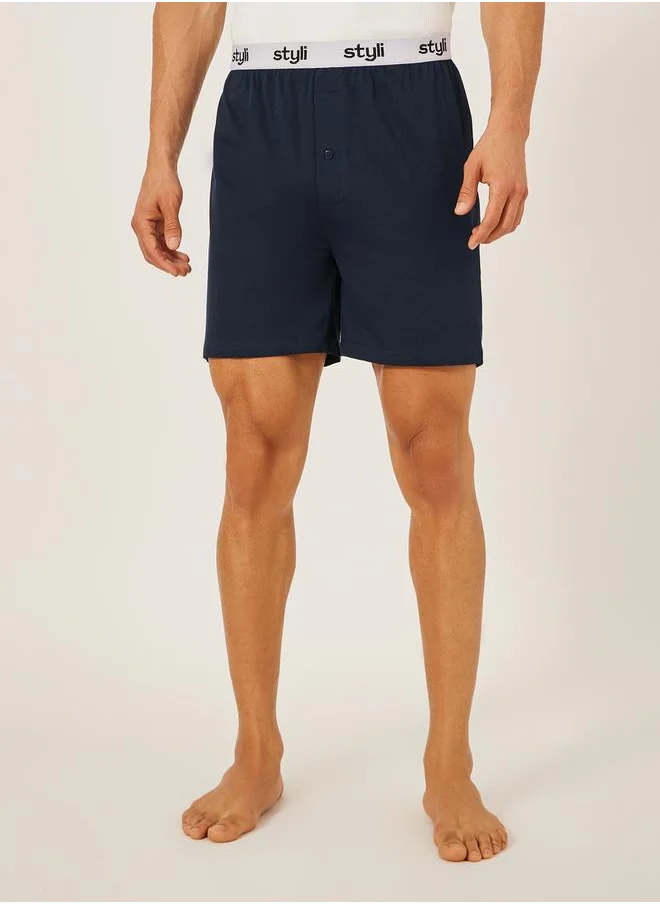 ستايلي Pack of 2 - Knitted Boxer With Elasticated Waistband