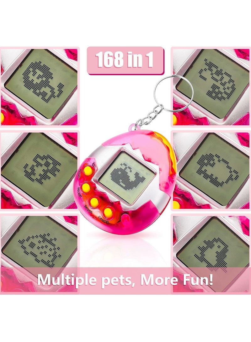Excefore Virtual Pets Keychain Nostalgic Virtual Electronic Digital Pets Keychain Game Keyring Retro Handheld Game Machine Electronic Toys with 1 Piece Screwdriver - Image 5