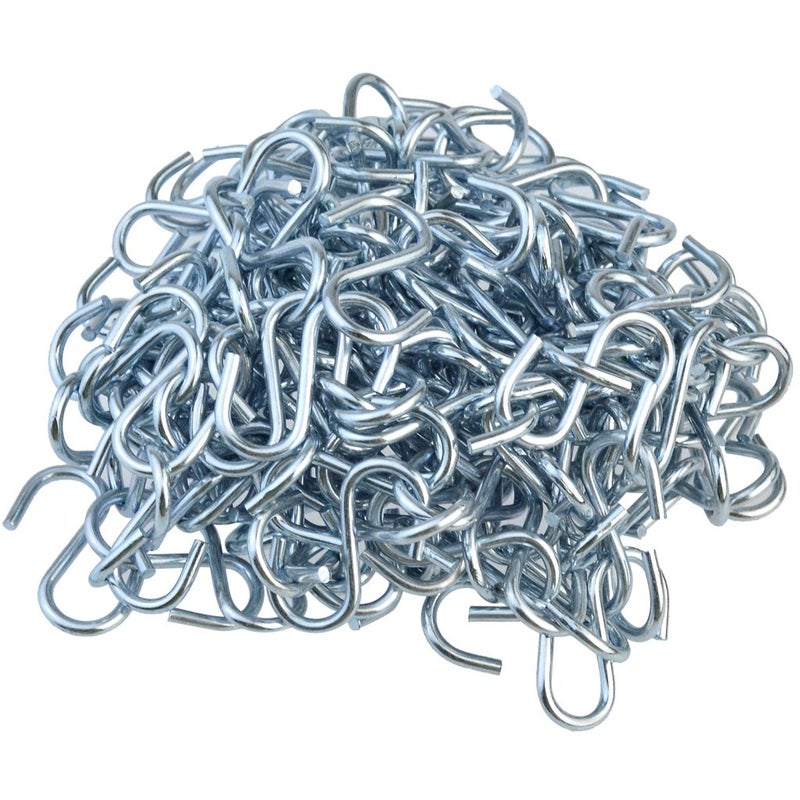 Nydotd 180 Pcs 1 Inch S Hook Connectors, Mini Metal S-Shaped Wire Hook Hangers Christmas Ornament Hooks for DIY Crafts, Hanging Jewelry, Key Chain Ring and Tags, Pet Name Tag, Wood Circles - Image 4
