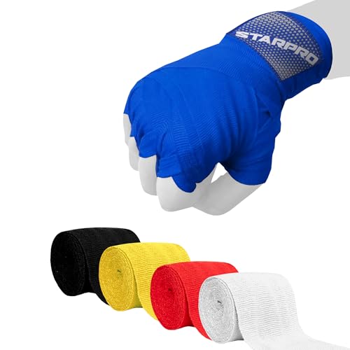 Starpro Boxing Hand Wraps 2.5m & 4.5m – Mexican Style Wrist Wraps with Thumb Loop – Elastic Hand Wraps for Boxing Kickboxing MMA for Men & Women - Image 1