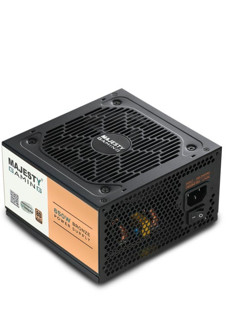 "650W Power Supply - 80+ Bronze, Low Noise for Gaming and Desktop PCs"