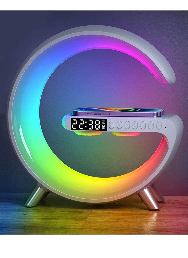 Smart Atmosphere Lamp Bluetooth Speaker Wireless Charger Alarm Clock - pzsku/Z79DEFEAC10EDD45017D8Z/45/_/1679325550/318174bf-a8b7-4d85-8d73-e79826aee410