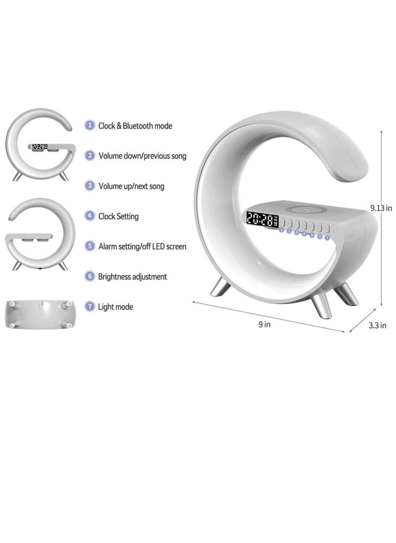 Smart Atmosphere Lamp Bluetooth Speaker Wireless Charger Alarm Clock - pzsku/Z79DEFEAC10EDD45017D8Z/45/_/1679325551/1725d671-9083-4392-9672-c91a060f1bfb