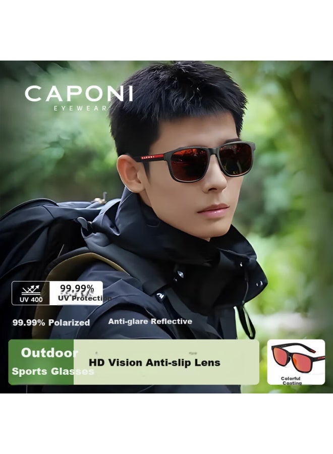 Caponi Polarized Sungl For Men And Women, Driving Sungl, Hiking Running Sports Gl, Protective Goggles, Uv Protection, Sun Protectio - Image 1