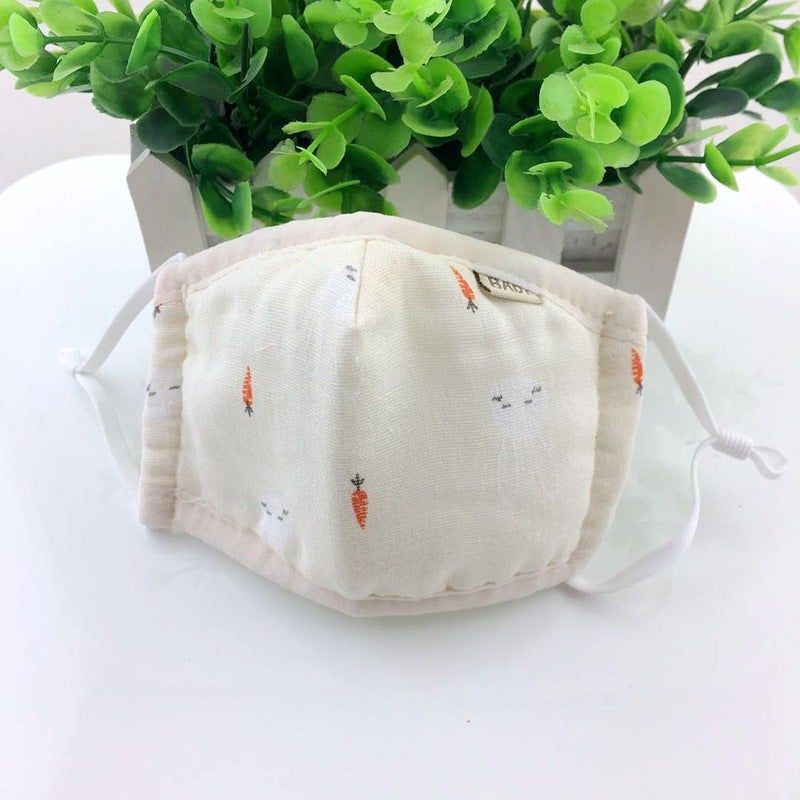 Children'S Warm Masks For Infants And Toddlers Cute Cartoon Male And Female Babies Children'S Cotton Gauze Breathable Masks - Image 1