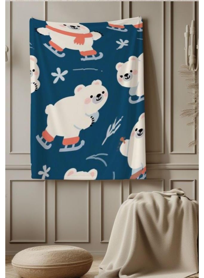 عام بطانية رقيقة من الفانيلا (حرارة ومريحة، ومناسبة للنوم واستخدام اللعبة والغبار والرمل) 150 سم * 200 سم - 1170 - Image 5