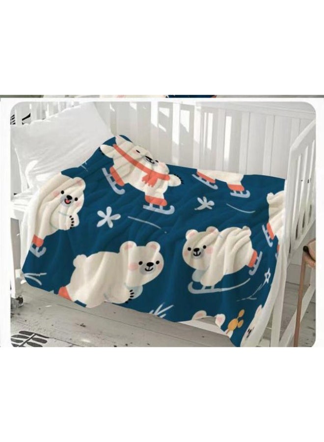 عام بطانية رقيقة من الفانيلا (حرارة ومريحة، ومناسبة للنوم واستخدام اللعبة والغبار والرمل) 150 سم * 200 سم - 1170 - Image 3