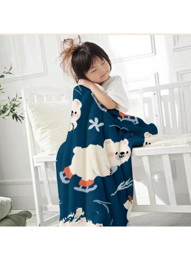 عام بطانية رقيقة من الفانيلا (حرارة ومريحة، ومناسبة للنوم واستخدام اللعبة والغبار والرمل) 150 سم * 200 سم - 1170 - Image 4