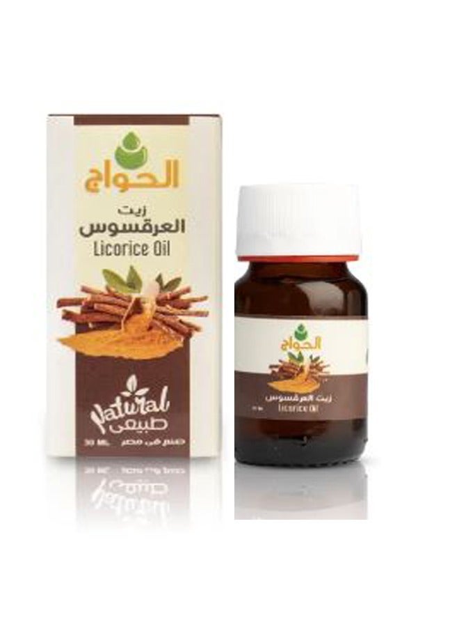 الحواج زيت العرقسوس العضوي النقي والطبيعي للشعر والجسم 30 مل - Image 1