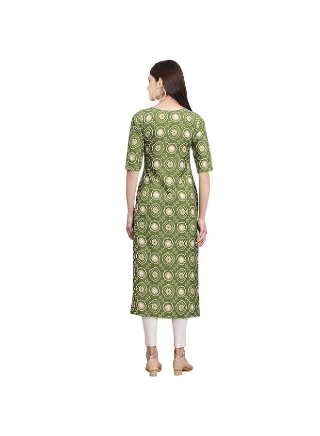Pinkmint store Women's Crepe Regular Fashion Kurta (pack of 6) 2XL - Image 4