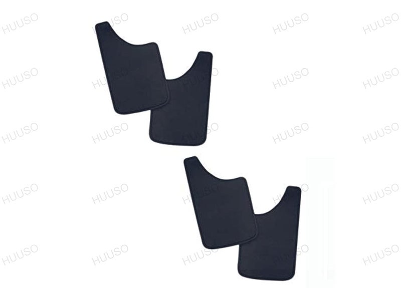 HUUSO Rubber Mud Flaps (Set of 4) Compatible with Figo (Type-1) 2010-2015 - Image 1