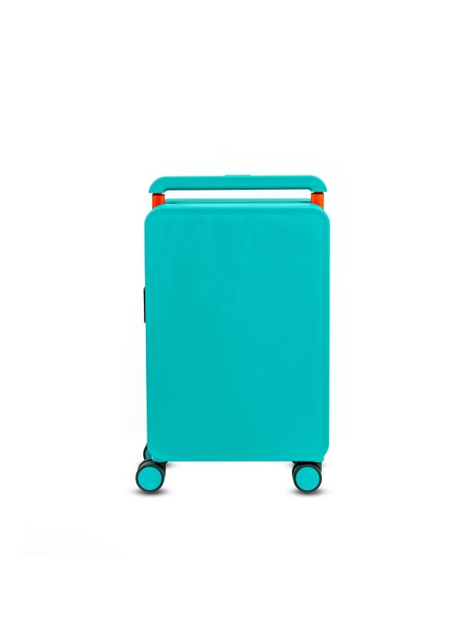 20 Inch Carry On Luggage 22x14x9 Airline Approved Lightweight PC Hard Shell Suitcases with Wheels for Travel Rolling Luggage (Blue) - Image 1