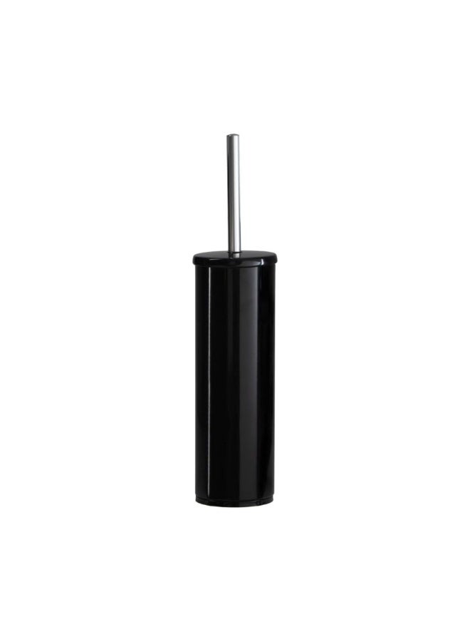 بريمانوفا فرشاة مرحاض مع حامل أكريليك ومقبض ستانلس ستيل – 41 سم مع وعاء داخلي (أسود) - Image 1