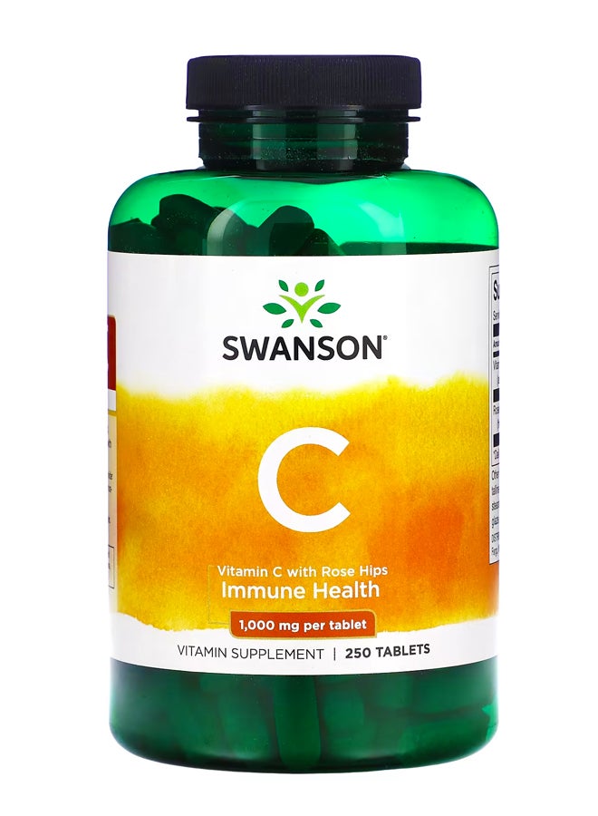 سوانسون فيتامين جـ مع ثمر الورد ، 1،000 ملجم ، 250 قرصًا