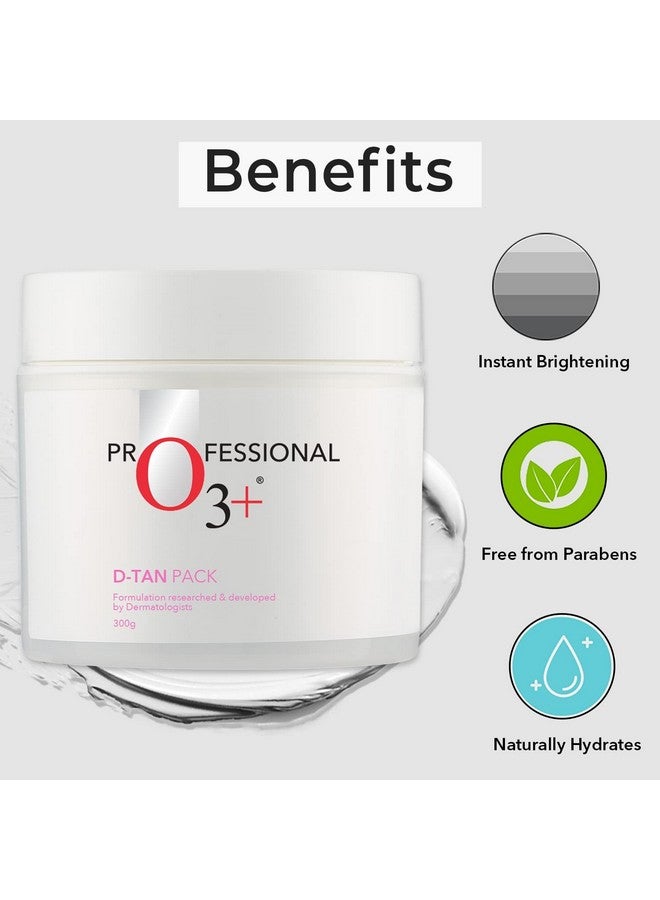 O3+ Dtan Pack For Instant Tan Removal & Sun Damage Protection Infused With Mint And Eucalyptus Oil Ideal For All Skin Types (300G) ; Detan Pack For Tan Removal - Image 3