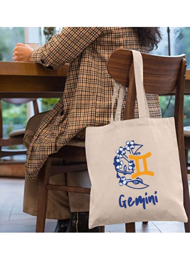 PRINTSHOP4ME Zodiac Design Eco-Friendly Cotton Bag - Reusable Tote for Astrology Fans - Gift for Astrology Lovers - Perfect for Shopping and Grocery Bags - Tote Bags for Women - Image 3