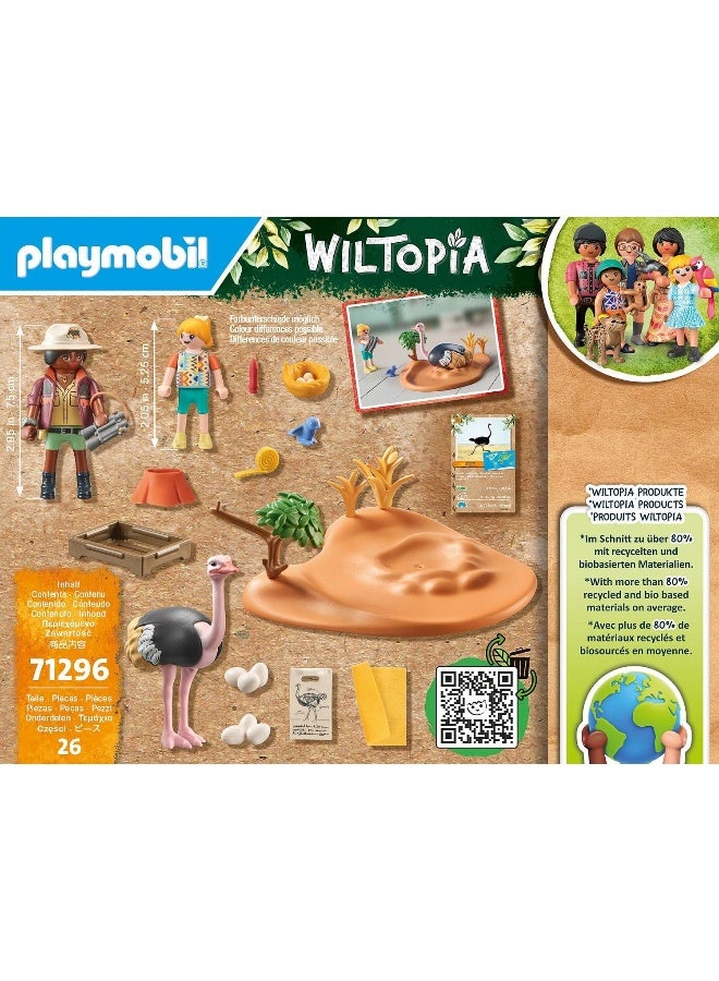 بلاي موبيل بلايموبيل ويلتوبيا – مجموعة عش النعامة | مجسمات، حيوانات نعامة، إكسسوارات العش وعناصر لعب إبداعية في عالم الحياة البرية | موديل 71296 | لعبة إبداعية للأطفال بعمر 4 سنوات فما فوق | 71296 - Image 5