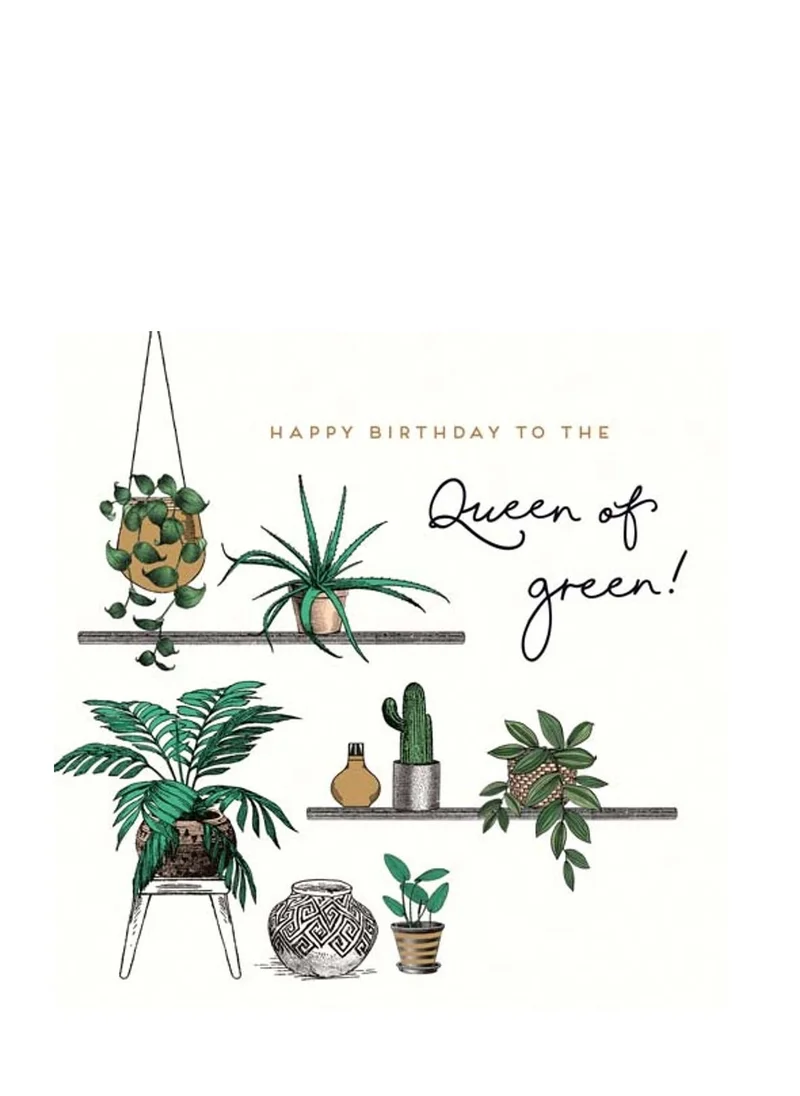 Pigment Queen Of Plants Birthday Card