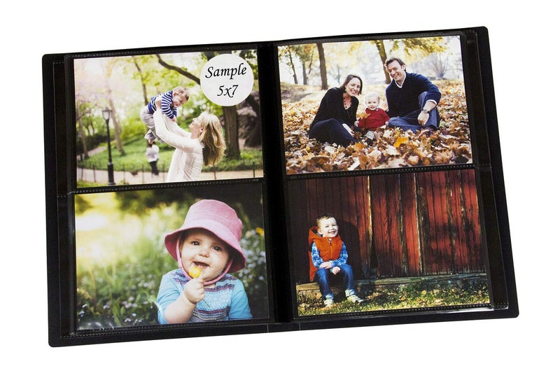 2PO Portfolio Photo Album Holds 200 Pictures - 5x7 Inch/Space Saver Album with Protective Poly Case - Image 1