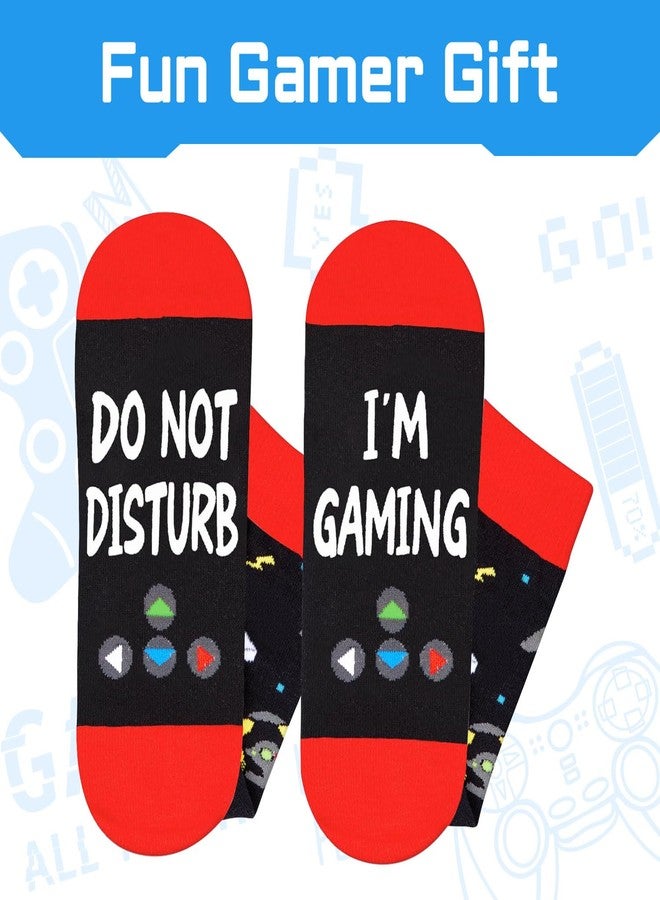 Happy Pop Gamer Gifts for Men - Funny Socks for Men Women, Gaming Socks for Teens with Greeting Card and Keychain - Image 5