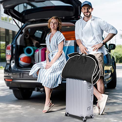 MISSLO حقيبة ملابس سفر بحجم 43" مع جيب بسحاب للإكسسوارات، غطاء بدلة قابل للتنفس للقمصان والفساتين والمعاطف، باللون الأسود - Image 2