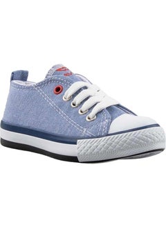 Liger Unisex Boy Girl Linen Short Converse Model Lace-Up Sports Shoes Blue  - Image 1