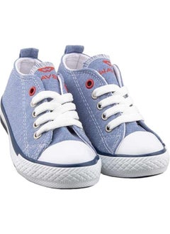 Liger Unisex Boy Girl Linen Short Converse Model Lace-Up Sports Shoes Blue  - Image 4
