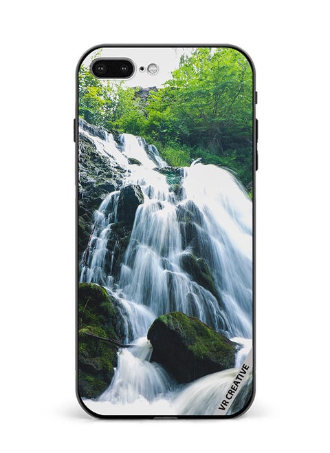 Protective Case Cover For Apple iPhone 7 Plus/8 Plus Waterfall Design Multicolour