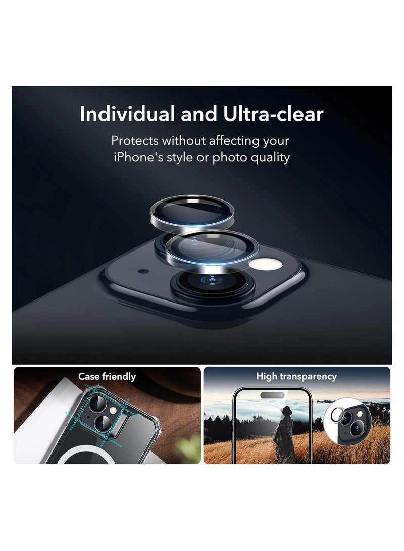 ELTRAZONE ELTERAZONE Compatible with iPhone 15 plus Screen Protector Set, 2.5D Curved Edges, Full-Coverage 5D Tempered Glass, Military-Grade Protection, Scratch Resistant - Image 3