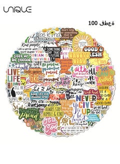Unique 100 Pcs Inspirational Words Stickers for Motivational Quote ...