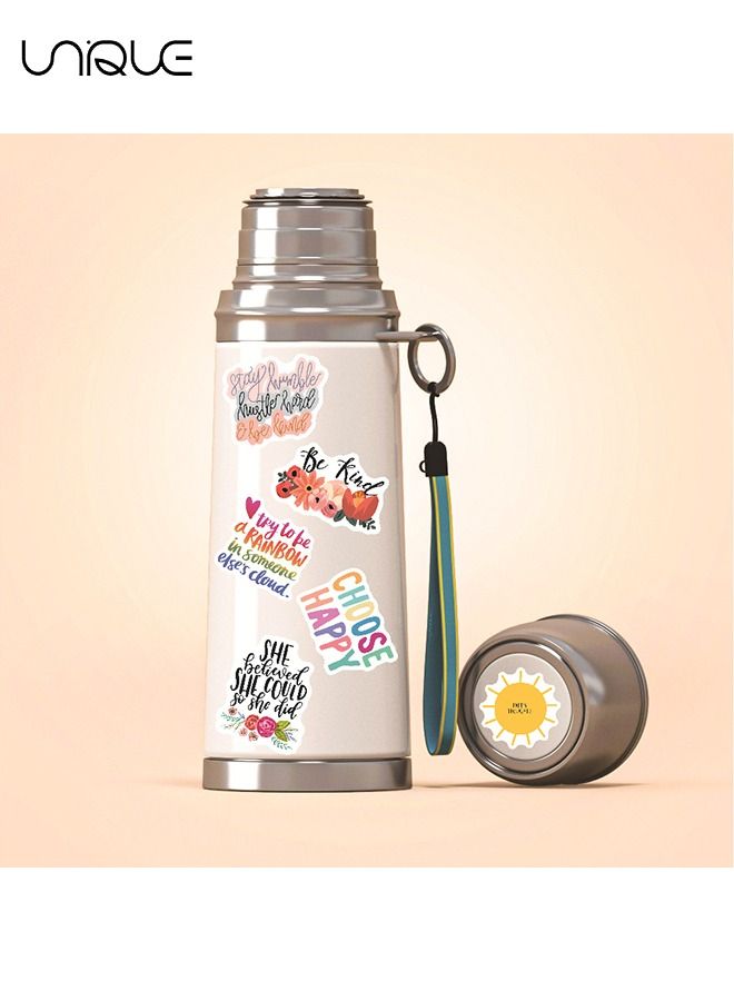 Unique 100 Pcs Inspirational Words Stickers for Motivational Quote Stickers for Teens and Adults Trendy Vinyl Positive Sticker for Water Bottles Book Laptop  - Image 5