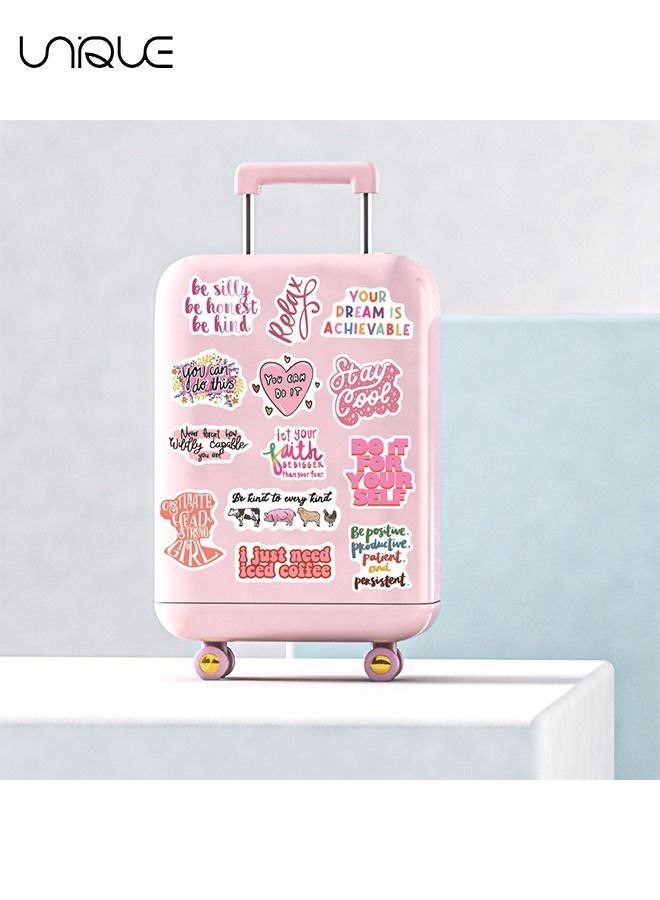 Unique 100 Pcs Inspirational Words Stickers for Motivational Quote Stickers for Teens and Adults Trendy Vinyl Positive Sticker for Water Bottles Book Laptop  - Image 4