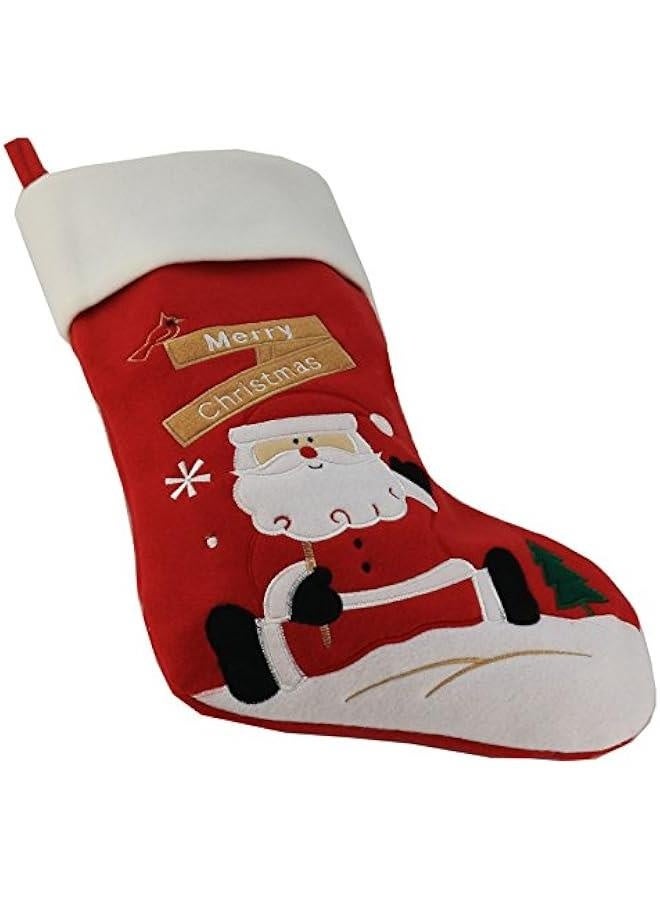 Classic  Stockings Set of 2 Santa, Snowman Xmas Character 17-Inch (Style 1) - Image 4