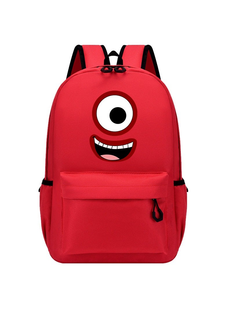 SKT Shiketro Numberblocks Digital Building Blocks Cartoon Animation Backpack Student Schoolbag 42*28*11CM 