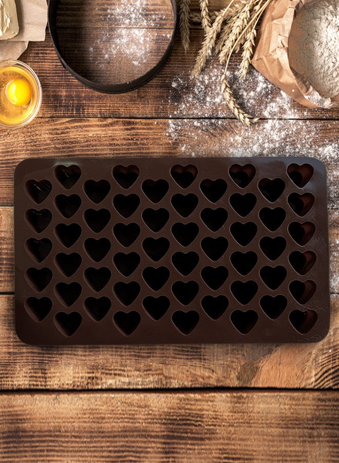 CATANES 2 Pcs Silicone Mold Mini Chocolate Mold Candy Jelly Ice Cube Mold Diy Cake Baking Decorating Tools 22x20x3 Cm Brown  - Image 5