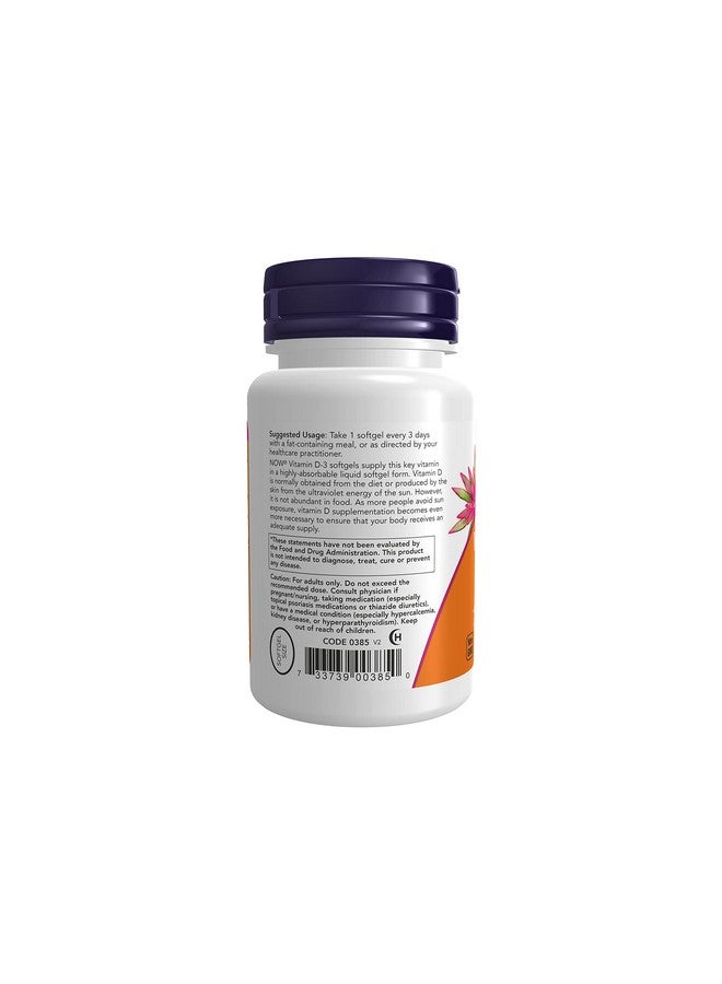 now Supplements Vitamin D3 10000 Iu Softgels Vitamin D Joint Support 240 Softgels - Image 4